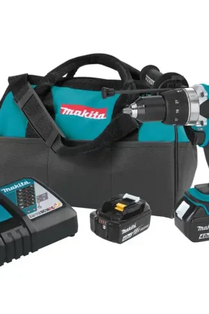 Fresh Stock Makita 18V LXT 1/2 in. Brushless Cordless Hammer Drill/Drive Kit (Battery & Charger)