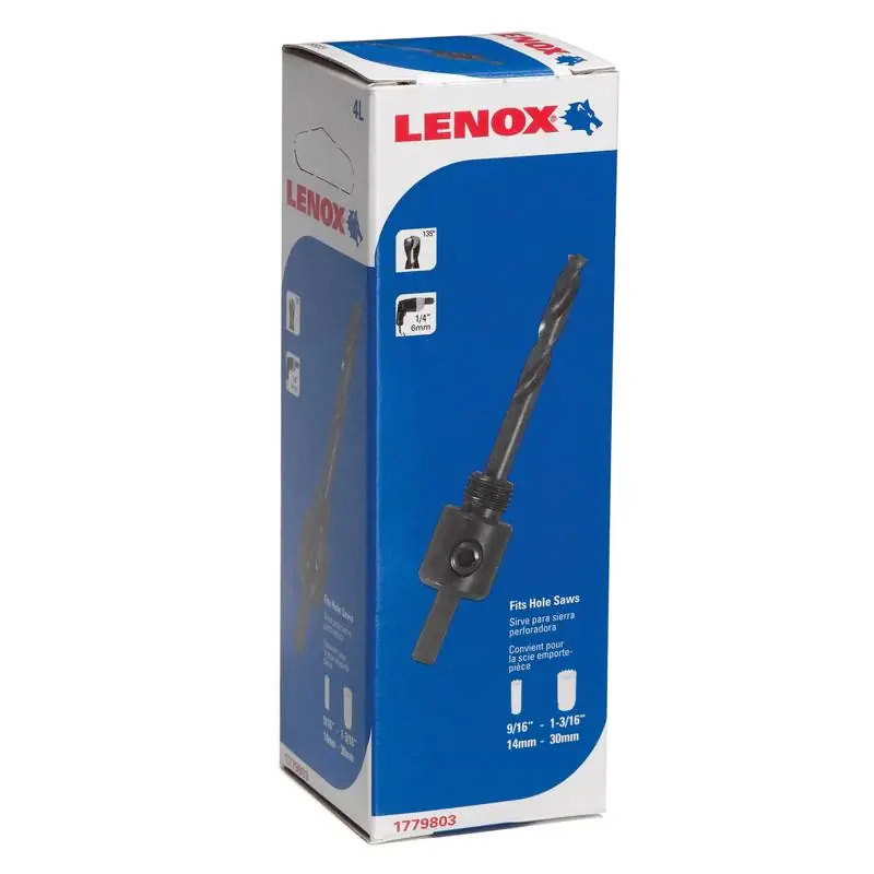 Discount Lenox 5 in. L Hole Saw Mandrel 9/16 in. 1-3/16 in. 1/4 in. 3-Flat 1 pc