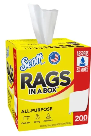 Exclusive Offer Scott Paper Rags 12 in. W X 10 in. L 200 pc