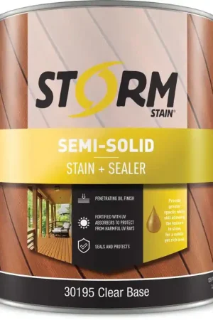 Storm System Semi-Solid Tintable Clear Oil-Based Penetrating Oil Exterior Stain 1 gal Final Sale