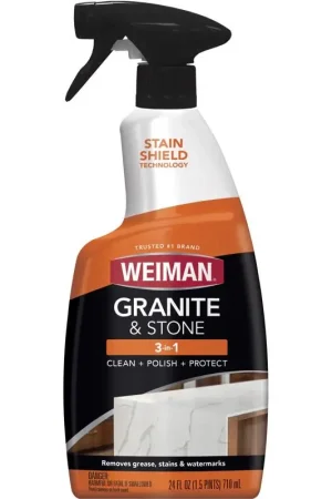 Flash Sale Weiman Citrus Scent Granite and Stone Polish 24 oz Liquid, Pack of 6
