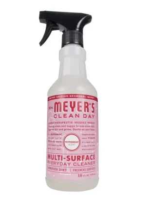 Mrs. Meyer's Clean Day Peppermint Scent Organic Multi-Surface Cleaner Liquid Spray 16 oz, Pack of 6 Secure Checkout