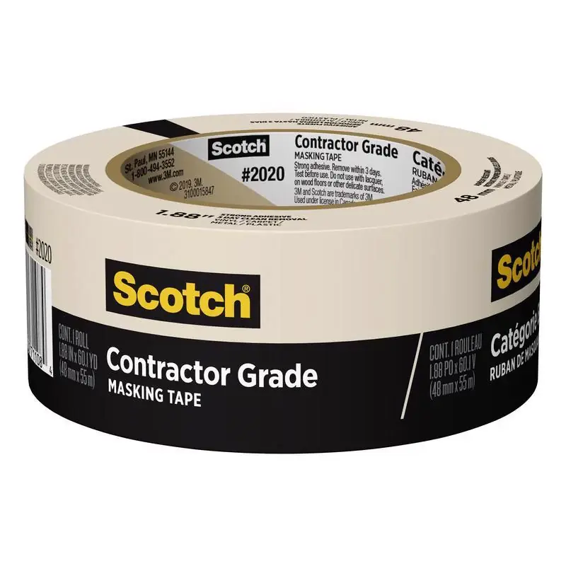 Scotch Contractor Grade 1.88 in. W X 60.1 yd L Beige Medium Strength Masking Tape 1 pk Luxury