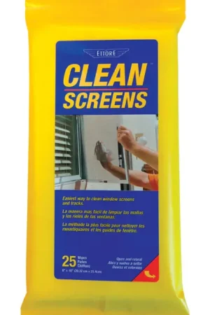 Direct From Factory Ettore Screen Cleaner 25 ct Wipes, Pack of 12