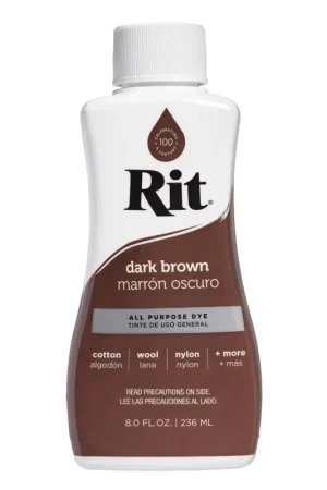 Flash Sale Rit 8 oz Dark Brown For Fabric Dye, Pack of 3
