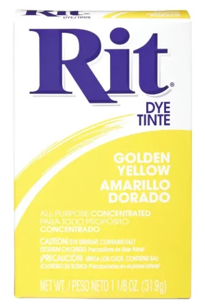 Rit 1.13 oz Golden Yellow For Fabric Dye, Pack of 6 Buy Today