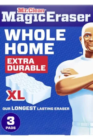 Last Chance Mr. Clean Whole Home XL Non-Scratch Magic Eraser For All Purpose 3 pk, Pack of 4
