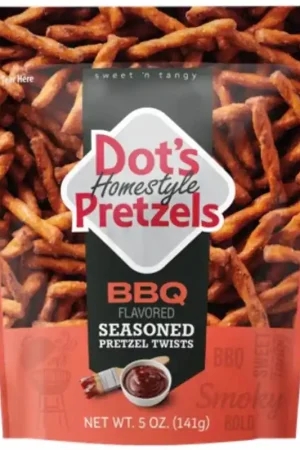 Dot's Homestyle BBQ Pretzels 5 oz Bagged, Pack of 10 Final Sale