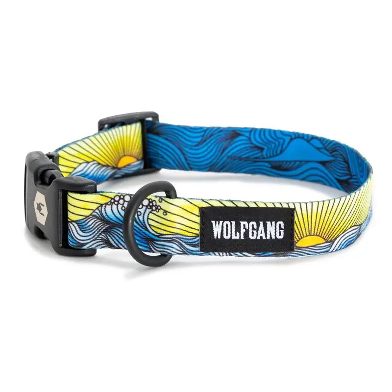 Wolfgang Multicolored DawnPatrol Polyester Dog Adjustable Collar Large Buy Direct