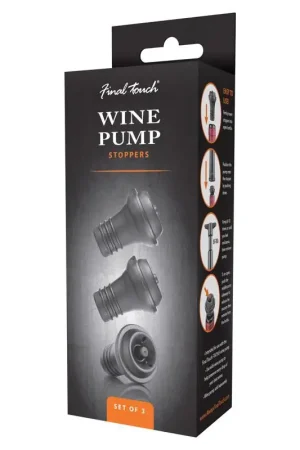 Special Offer Final Touch Black Silicone Wine Stopper