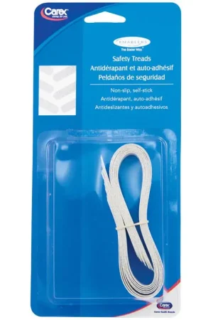Discount Carex Health Brands White Shower and Bath Treads Polyurethane 9.75 in. H
