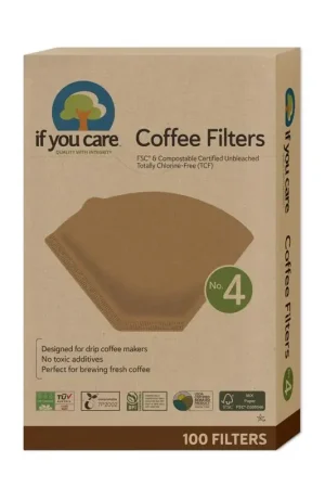 If You Care Brown Paper Coffee Filters, Pack of 12 While Supplies Last