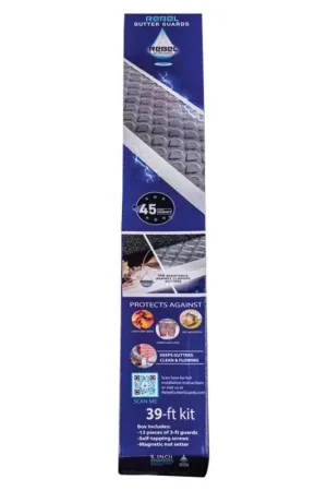 Rebel Gutter Guards 5 in. W X 39 ft. L Gray Aluminum Gutter Guard 13 pk Super Sale