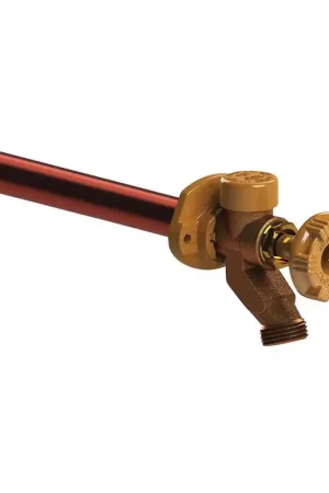 Low Price Woodford Model 17 1/2 in. MIP in. Sweat Anti-Siphon Brass Freezeless Wall Faucet