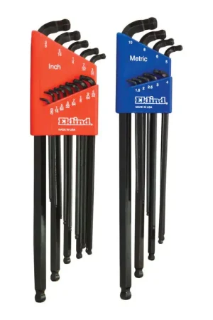 Buy Today Eklind Double-Ball-Hex-L Assorted Metric and SAE Long Arm Double Ball Hex L-Key 22 pc