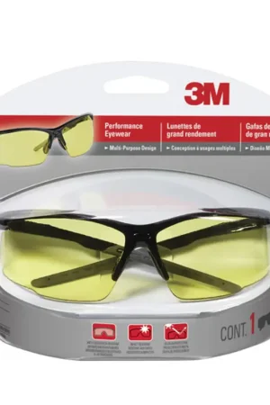 3M Anti-Fog Classic Safety Glasses Black Frame 1 pc, Pack of 4 Super Sale