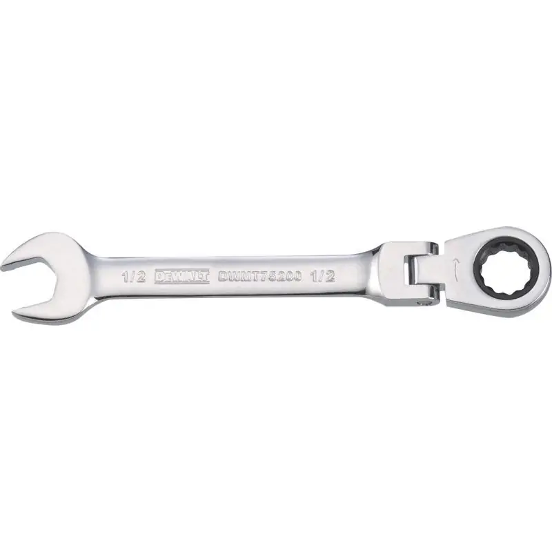 DeWalt 1/2 in. X 1/2 in. 12 Point SAE Flex Head Combination Wrench 6.06 in. L 1 pc Shop Now