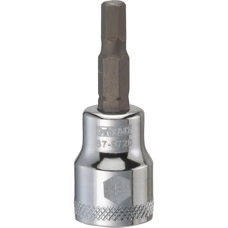 DeWalt 5 mm X 3/8 in. drive Metric Hex Bit Socket 1 pc Same Day Shipping