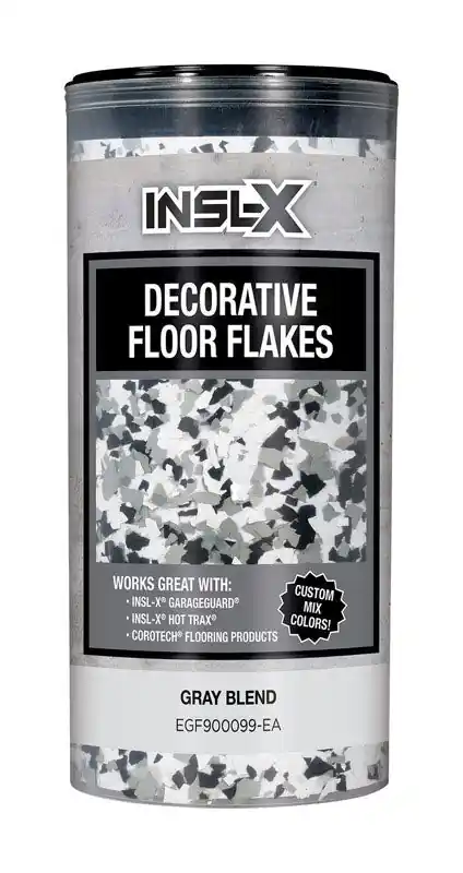 Insl-X Indoor and Outdoor Gray Blend Decorative Floor Flakes 12 oz Fast Shipping