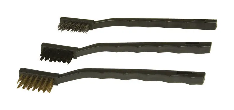 Holiday Sale Performance Tool 6.7 in. Stiff Detail Brush set 3 pk, Pack of 4