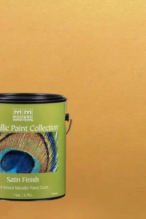 Fan Favorite Modern Masters Metallic Paint Collection Satin Pharaoh's Gold Water-Based Metallic Paint 1 gal