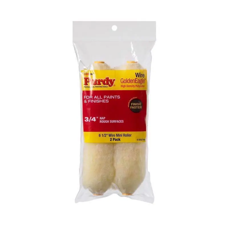 Purdy GoldenEagle Polyester 6-1/2 in. W X 3/4 in. Jumbo Mini Paint Roller Cover 2 pk Factory Price