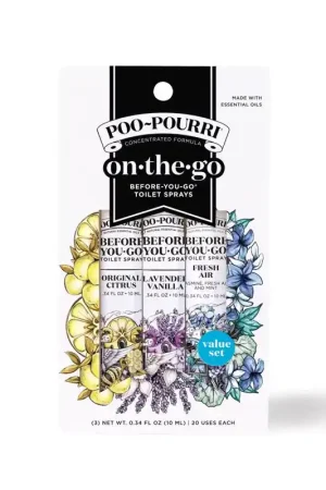 Poo-Pourri Citrus Scent Odor Eliminator 3 ct Liquid, Pack of 6 Mega Sale