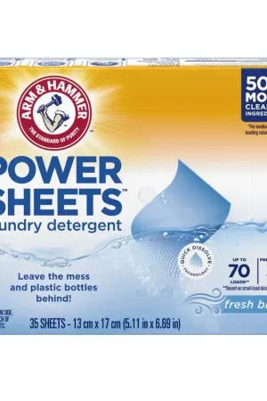 Fan Favorite Arm & Hammer Refreshing Breeze Scent Detergent Sheets 35 pk, Pack of 6