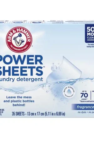 Clearance Arm & Hammer Free & Clear Scent Detergent Sheets 35 pk, Pack of 6