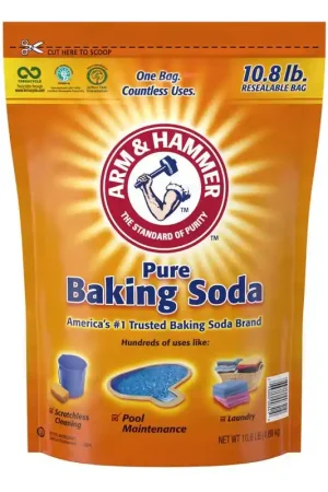 New Arrival Arm & Hammer No Scent Organic Baking Soda Cleaner Powder 10.8 lb, Pack of 4