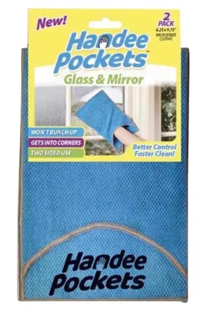 Must Have Handee Pockets Microfiber Cleaning Cloth 6.25 in. W X 9.75 in. L 2 pk, Pack of 6