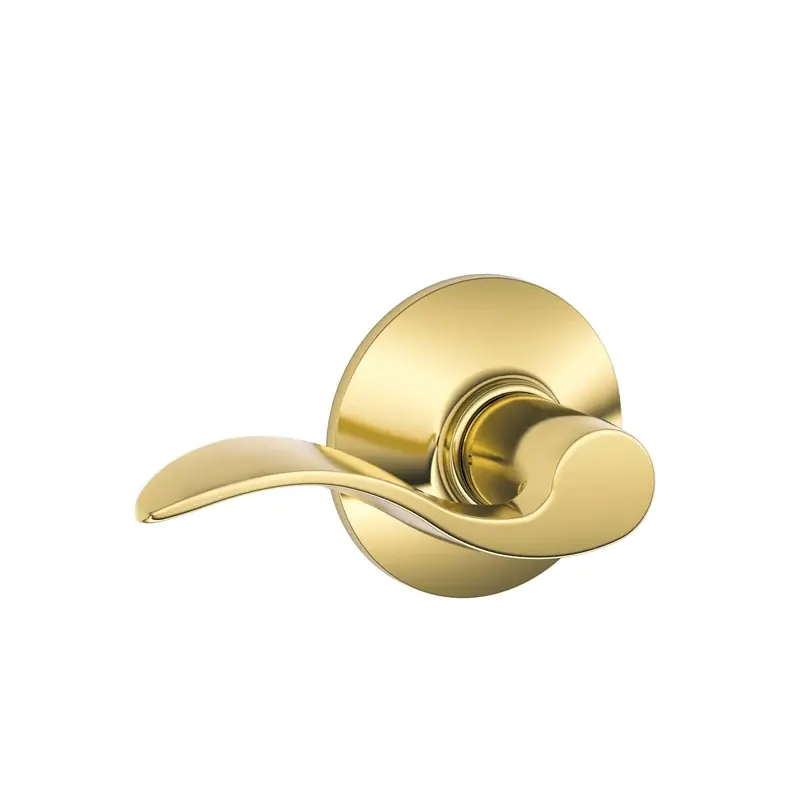 Schlage Accent Bright Brass Passage Lever Shop Now