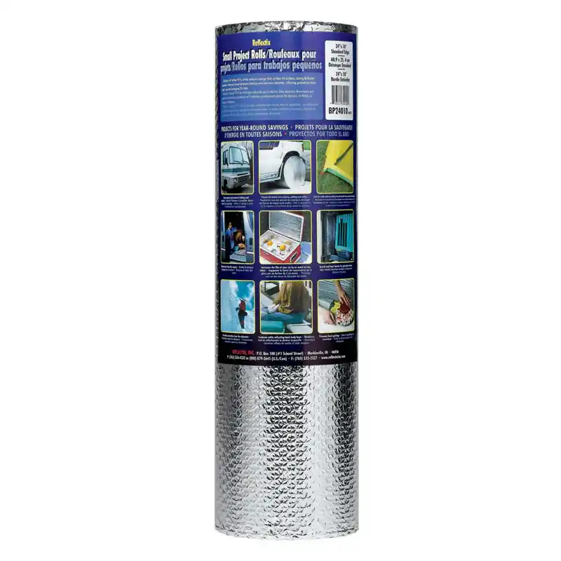 Reflectix 24 in. W X 10 ft. L X 0.31 in. R-3.7 to R-21 Reflective Radiant Barrier Insulation Roll 20 Fast Shipping