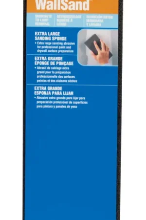 Trusted Brand Norton WallSand 9 in. L X 3.31 in. W X 1 in. 80/120 Grit Fine/Medium Extra Large Sanding Sponge