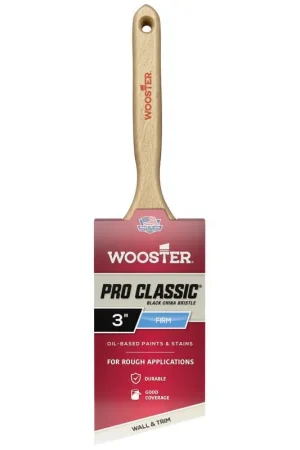 Don't Miss Out Wooster Pro Classic 3 in. Firm Angle Paint Brush