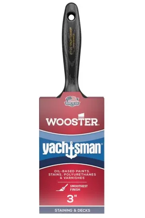 Brand New Wooster Yachtsman 3 in. Soft Flat Paint Brush