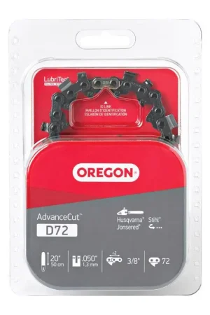 Best Choice Oregon AdvanceCut D72 20 in. Chainsaw Chain 72 links
