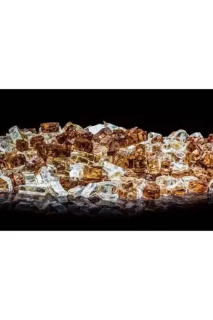 Bond Lava Stream Glass Fire Bowl Filler 8.66 in. H X 4.92 in. W X 5.12 in. D Final Sale