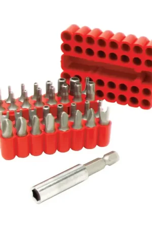 Authentic Performance Tool Assorted 1 in. L Security Bit Set Multi-Material 33 pc