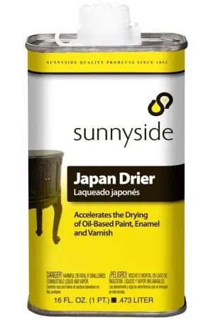 Seasonal Sale Sunnyside Japan Drier Petroleum Fastest Drying Solvent 16 oz, Pack of 6