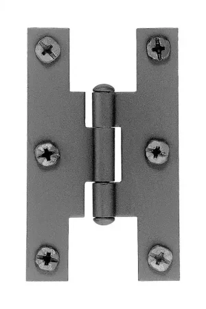 Acorn 1-13/16 in. W X 3 in. L Smooth Black Iron H Hinge 2 pk Holiday Sale