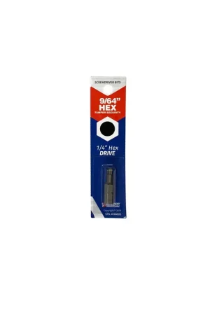 Affordable Best Way Tools Hex 9/64 in. X 1 in. L Screwdriver Bit Carbon Steel 1 pc