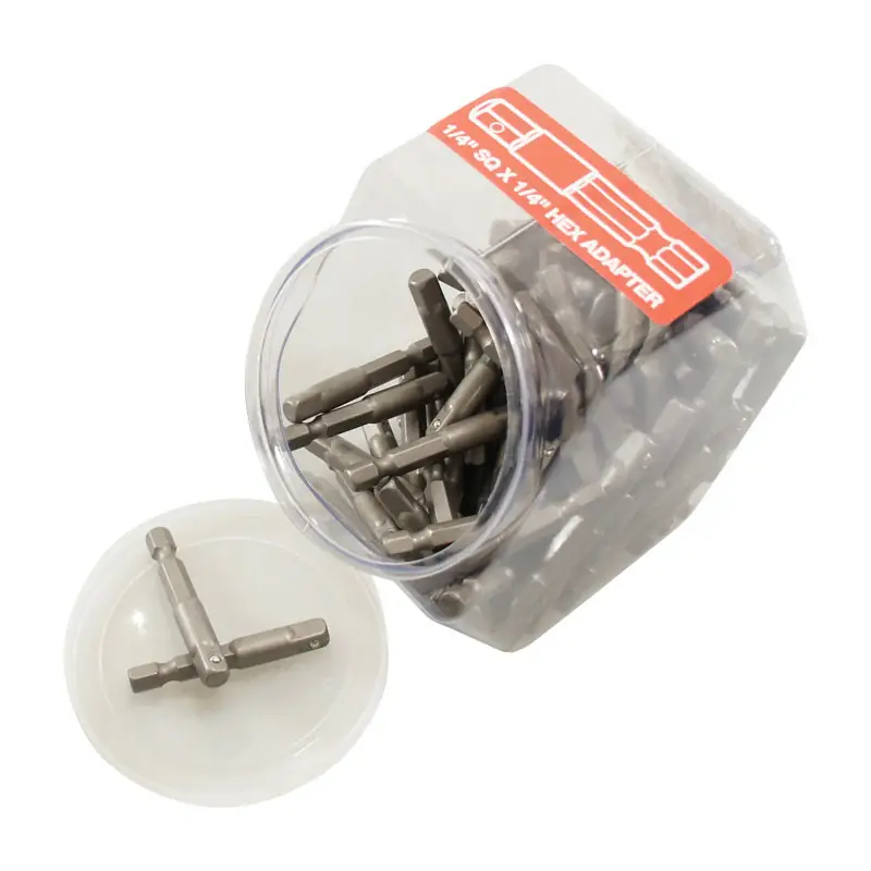 Affordable Best Way Tools Hex/Square 1/4 in. X 2 in. L Socket Adapter Carbon Steel 100 pc