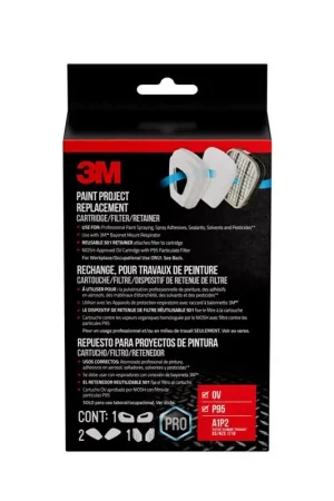 3M P95 Paint Project Respirator Supply Kit 6000 & 7000 Gray 8 pc While Supplies Last