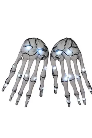 Brand New A Holiday Company 3 ft. LED Prelit Posable Skeleton Hands Halloween Decor