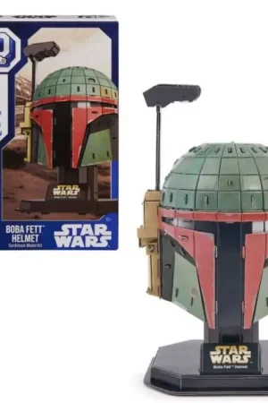 4D Build Boba Fett Helmet 3D Puzzle Multicolored 93 pc Next Day Delivery