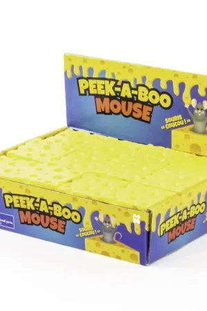 Keycraft Peek A Boo Mouse In Cheese Yellow, Pack of 24 Exclusive Offer
