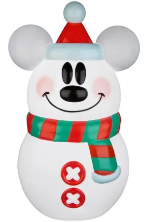 Fast Shipping Disney Incandescent Clear Mickey Mouse Snowman 24 in. Blow Mold