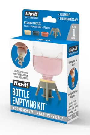 Flip-it! Gray Polypropylene Bottle Emptying Kit Today Only