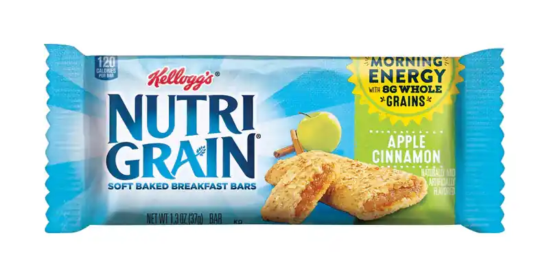 Shop Now Nutri-Grain Apple Cinnamon Cereal Bar 1.3 oz Pouch, Pack of 16